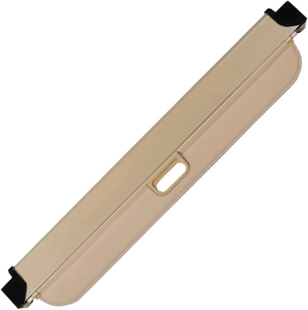 Rear Trunk Cargo Cover Retractable Waterproof Luggage Curtain Shield Shade Compatible With BMW X5 E70 2007 2008 2009 2010 2011 2012 2013(Beige)