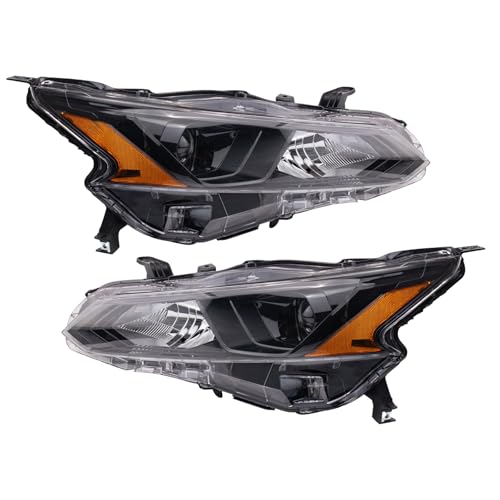 Image of TRQ 2 Piece Headlight Assembly Set Driver & Passenger Side Compatible with Nissan Altima 2022-2023 NI2502299 NI2503299 260106CA0B 260606CA0B