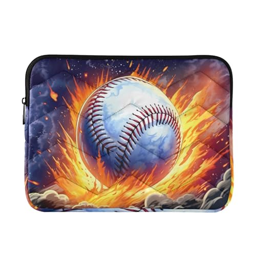 Funda para portátil 13-14 pulgadas con diseño de béisbol impermeable