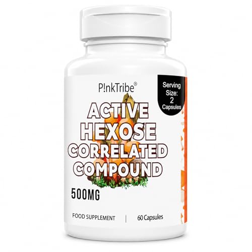 Active Hexose Correlated Compound 500mg Hochdosiert Ergänzung mit Alphaglucan und Betaglucan Frei von künstlichen Zusatzstoffen und Gentechnik 60 Veggie Kapseln (1er Pack)