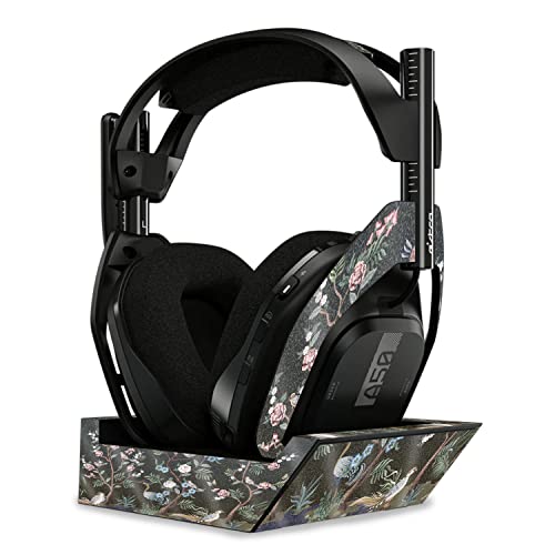 Image of MightySkins Glossy Glitter Skin Compatible with Astro A50 Wireless Headphones + Base Station (Gen 4) - Asian Fabric | Protective, Durable High-Gloss Glitter Finish | Easy to Apply | Made in The USA