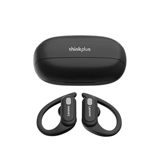 Fone de Ouvido XT60 Esportivo Bluetooth 5.3 Sem Fio TWS À Prova D'água HiFi Com Cancelamento De Ruído Microfone Para LED Display- preto