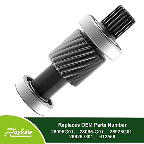Roykaw EZGO TXT Input Shaft Kit for 1988-1990 & 1994-up Electric Golf Cart Models, 19 Splines/21 Tooth, 1.5\" Diameter Gear, Replaces OEM # 26926-G01, 26926G01, 28095-G01, 28095G01, 612556 - Thumbnail 4