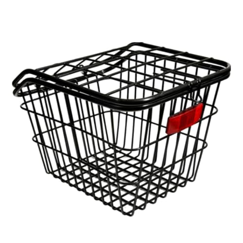 Menolana Back Seat Cargo Carrier Mountain Bike Rear Basket Heavy Duty Convenient Assemble Rear Bike Basket for Pet Transport Sturdy, with Lid