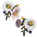 Szxc Women Fashion Crystal Flower Leafe Mushroom Stud Earrings Jewelry