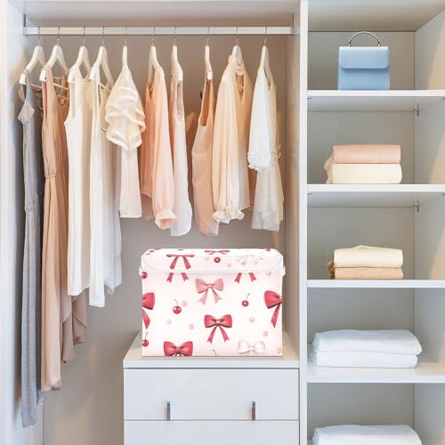 Boîtes de rangement pliables avec couvercle haut de gamme pour garde-robe - 7