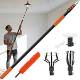 Buyplus 26FT Reach Light Bulb Changer for High Ceilings with 5-20FT Telescopic Extension...
