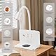 Leselampe Wandmontage mit Wireless Charger, 9W+3W Leselampe Bett mit Schalter und USB Aufladung, LED Wandleuchte Bett Leselicht 360° Schwanenhals Lampe mit Stecker und Kabel für Schlafzimmer (02)