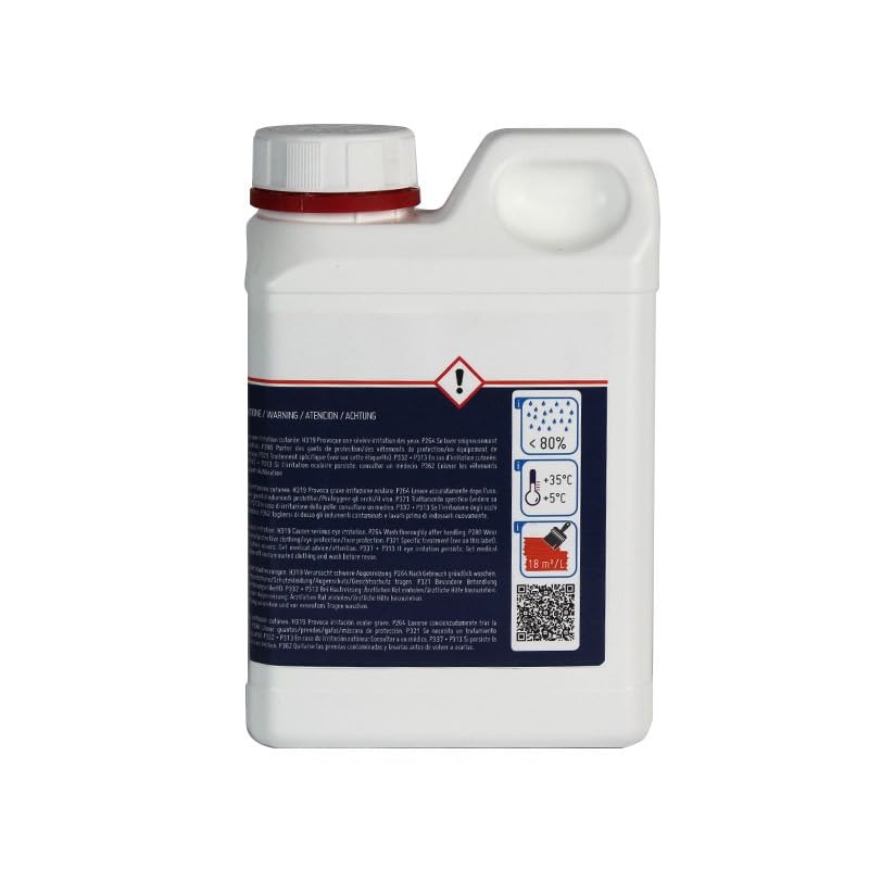 Orangemarine 1 Litre - Déjaunissant Coque et Pont Rénovateur Acide Puissant pour gelcoat et Polyester – Élimine calcaire, Rouille et Traces Jaunes – Produit biodégradable