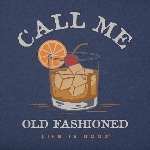 Life is Good - Mens Call Me Old Fashioned Crusher T-Shirt, Color Darkest Blue, Size: Large2