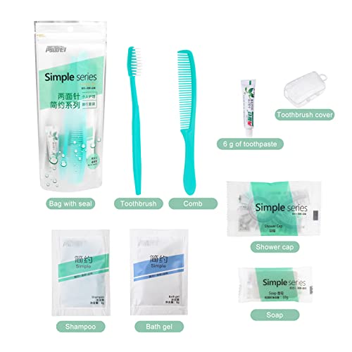 Kit de higiene con champú y gel de ducha empaquetado individualmente para hogar 6