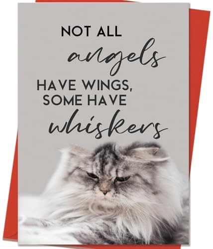 Mcduldul Pet Cat Sympathy Memorial Gifts, Condolence Bereavement Cards for