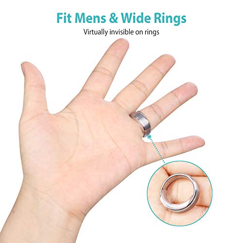 Invisible Ring Size Adjuster for Loose Rings Ring Adjuster Sizer Fit Any Rings Ring Guard Spacer (Clip-ON, 8 PCS) - Thumbnail 6