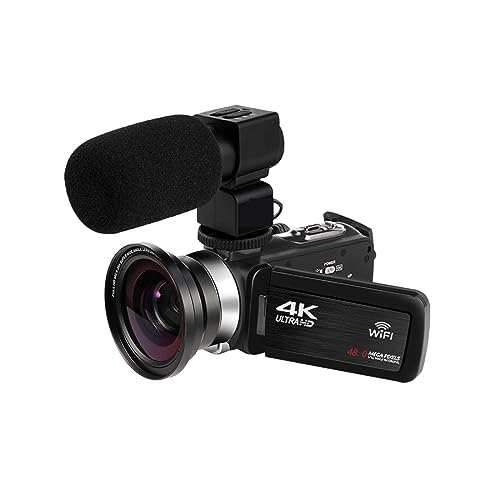 fWJ t 4 K Vlogging rfIJCuXg[~OOfW^rfIJ WiFi EFuJ 16X R[_[ʐ^Be ^Ŏ^тȒP(No SD Card,Gray)