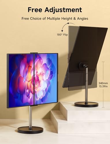 Image of JSAUX Upgrade Snap Magnetic Stand FlipGo 16 inch & 13.5 inch & 15.6 inch Lite Portable Monitor Dual Screen