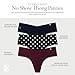 Victoria's Secret Women's No Show Thong Underwear, Panties for Women, Pack of 7, Assorted Mix, M