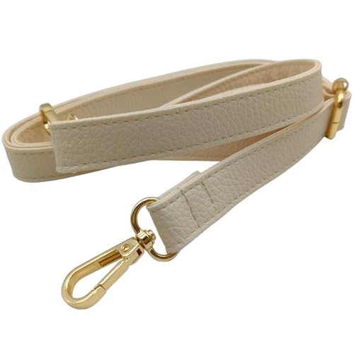 Bandouliere Rechange Réglable en Cuir pour Petit Sac à Main, 80-125cm Femme Sangle de Sac Remplacement mit Boucle Dore, Sangle de Rechange pour Sac à...