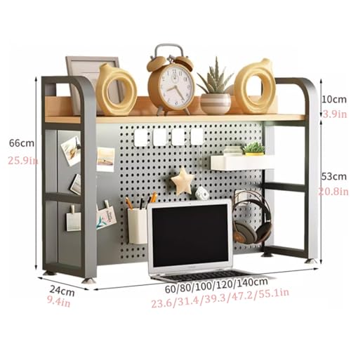 Huixinue Organizer Scrivania in legno con Cassetto,Grande Capacità,Montaggio fai-da-te