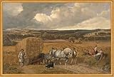  Kunstdruck The Harvest John Frederick Herring Voiture à foin pour la récolte des chiens fermiers B A1 00058