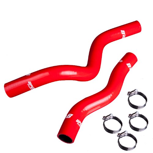 Upgr8 U8913-14 High Performance 4-ply Red Radiator Silicone Hose Kit
