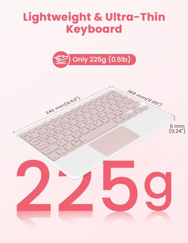 Teclado Bluetooth con touchpad LAMA para trabajar en cafeterías con iPad 6