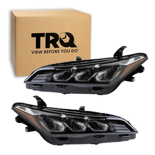 Image of TRQ 2 Piece Headlight Assembly Set Driver & Passenger Side Compatible with Toyota Avalon XLE 2019-2022 TO2502270 TO2503270 8111007201 8115007201
