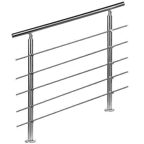 FINEUNAN Edelstahl Handlauf Geländer für Treppen Brüstung...