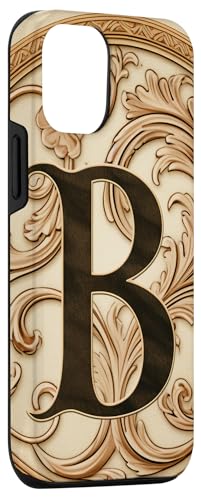 Image of iPhone 12 /12 Pro Boho Chic Floral Wreath Latter M Cute Pastel Case