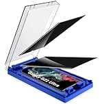 Kuteja for Samsung Galaxy S22 Ultra Privacy Screen Protector, [Automatic Dust Removal] Full Coverage Galaxy S22 Ultra Anti-Spy TPU Screen Protector Film,Support Fingerprint, Dust-Free Kit, 2-Pack