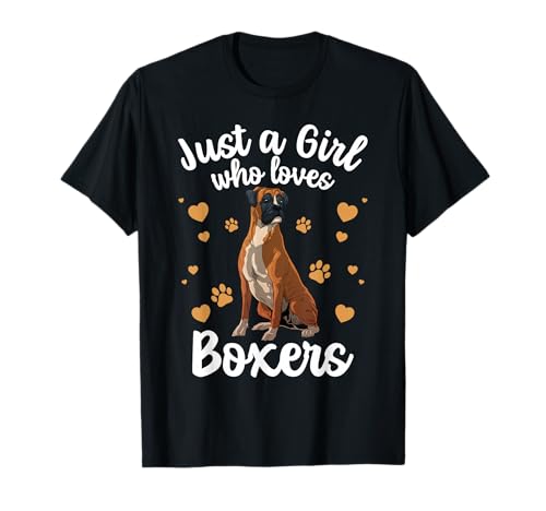 Cool Boxer Dog For Girls Women Kids Dog Trainer Boxer Lovers T-Shirt
