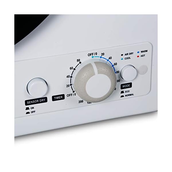 BLACK+DECKER BCED37 Compact Dryer for Standard Wall Outlet, Small, 4 Modes, Load Volume 13.2 lbs., White - Image 4
