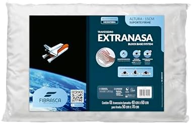 Travesseiro Nasa Alto Extranasa Ortopédico - P/fronhas 50 x 70 cm...
