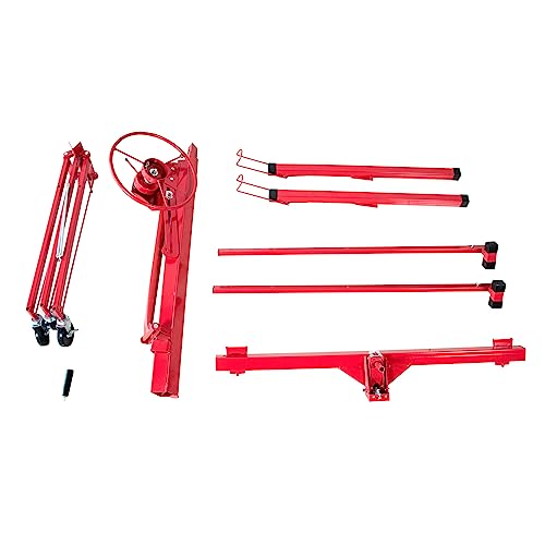 Drywall Panel Lifter Drywall Panel Hoist Jack Lifter Jack Rolling Caster Panel Hoist 11ft 150LBS Heavy Duty Lifter, Construc
