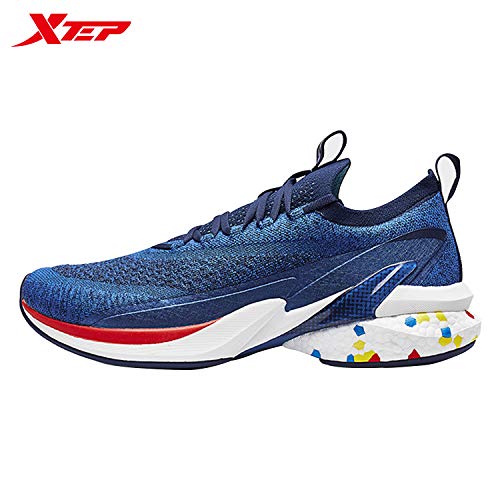 Image of XTEP Jacquard Mesh Upper Colour Blocking Sole Running Shoes for Men