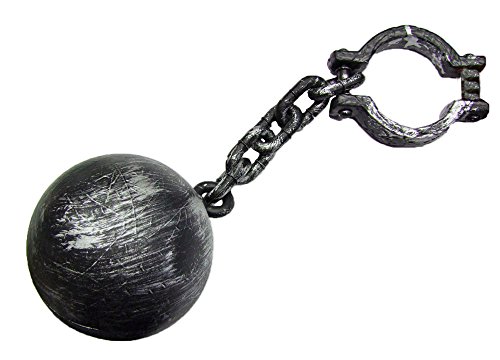 Boule de bagnard XXL - Accessoire pour costume de prison de prison, de carnaval, de théâtre, de mariage Cover