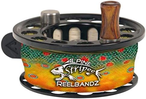 Alpine Innovations Stripee ReelBandz 3 Pack | Prevent Line Tangles | Regular Fits 7/8″ Wide & 2.25″ Dia – 3.50 Dia. | Large Fits 1.25″ Wide & 3.0″Dia – 4.25″ Dia.