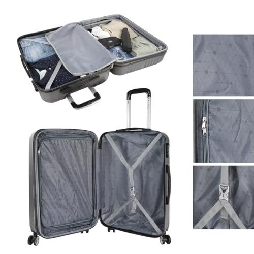Unisex_Adult Luggage Set, Grey (Antracita), 76 Centimeters4