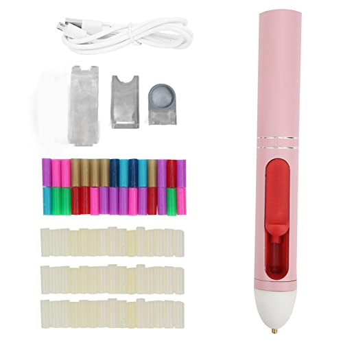 Pistolets à Colle électriques, Stylo à Colle sans Fil Pistolet à Colle Chaude Coloré avec Mini-Sticks de Colle DIY 2200mAh Batterie au Lithium USB Rechargeable, Pièces à