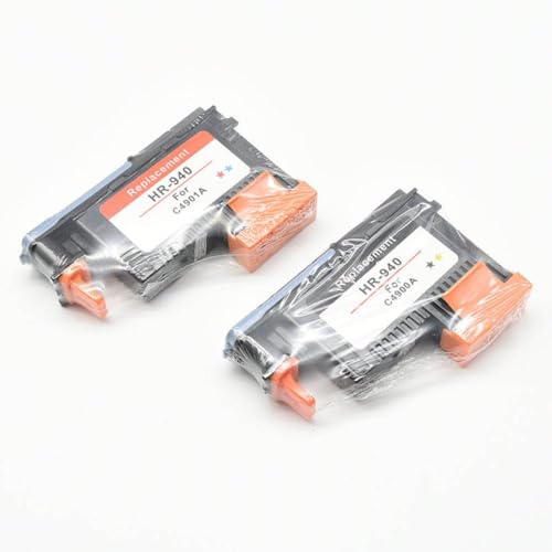 2PCS C4900A C4901A PrinThead 940�v�����g�w�b�h940 940 Compatible with OfficeJet Pro 8000 8500 850A�v�����^�[Bk Y C M(1 SET)