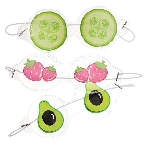 Cute PVC Eye Cooling Mask 3pcs for Boy Girl and Girls