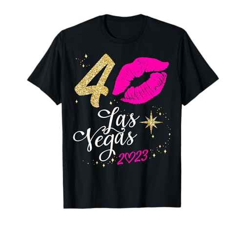 Camisetas de viaje para niñas de Las Vegas 2023, escuadrón de 40 cumpleaños de Las Vegas Camiseta
