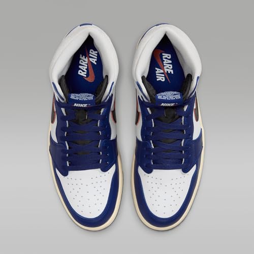 Air Jordan 1 High OG Rare Air Men's Shoes (DZ5485-100, White/Neutral Grey/Deep Royal Blue/Black)4