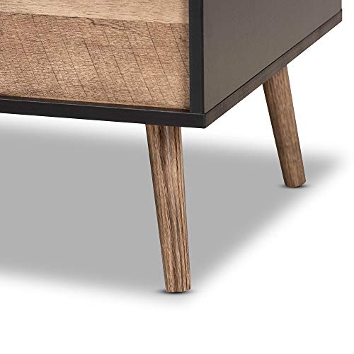 Baxton Studio Jensen Coffee Tables, Black/Brown #TOP7