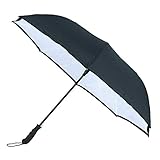 RainStoppers Umbrella- 46' Inverted Backward Inside Out Black/White