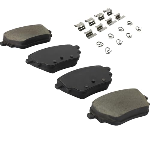 Image of QUALITY-BUILT Rear Ceramic Brake Pads, Premium 1001-2207C, Compatible with 2019-2022 Mercedes-Benz (A220,CLA250)