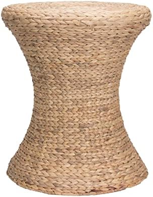 Household Essentials Hourglass Water Hyacinth Wicker Table