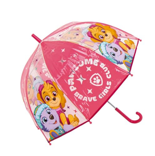 Parapluie enfant transparent de forme bulle pour rester sec à l'école