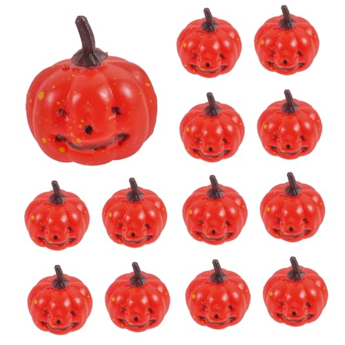 MAGICLULU 32 Pezzi Zucche Plastica Piccole Arancioni Decorazioni Halloween Realistiche Feste e Ringraziamento Ornamentali Autunnali per Interni Ed Esterni