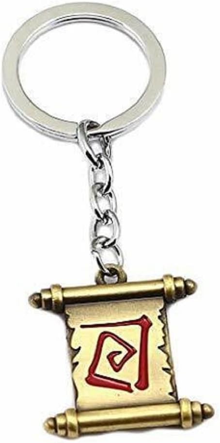 DOTA 2 Town Portal Scroll Keychain โ Metal Gaming Collectible Charm for Keys, Backpack, or Gift for Gamers