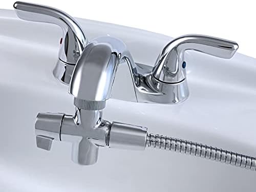 RinseWorks - Aquaus 360 Hand Held Bidet for Faucet - Warm Water Bidet - 2 Certified BackFlows - NSF 61 Compliant - Dual Pressure Controls 3 to 11 Spray Reach - 3 Year Warranty (Polymer Sprayer)